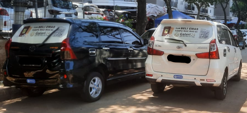 Harga iklan di mobil